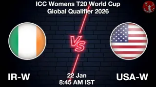 IR-W vs USA-W - ICC Womens