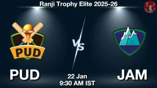 PUD vs JAM - Ranji Trophy