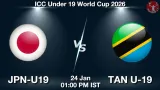 JPN-U19 vs TAN U-19 Match Preview - <small>Sat, 24 Jan 01:00 PM IST</small>