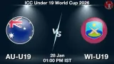AU-U19 vs WI-U19