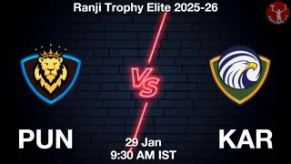 PUN vs KAR - Ranji Trophy