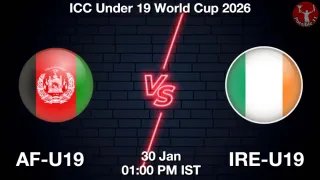AF-U19 vs IRE-U19 - ICC Under