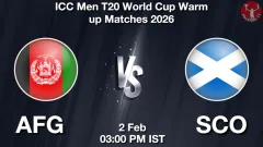 AFG vs SCO 1st T20 Picture