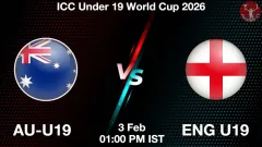 AU-U19 vs ENG U19 Match Picture