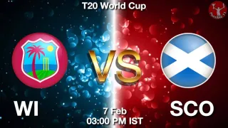 WI vs SCO - ICC Mens