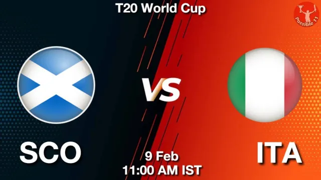 SCO vs ITA Match Previews and Cricket Tips