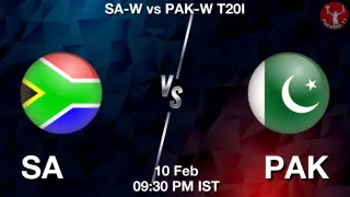 SA-W vs PAK-W - Pakistan Women