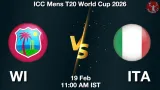 WI vs ITA Dream11 Prediction, Preview & Updates - <small>Thu, 19 Feb 11:00 AM IST</small>