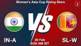 IN-A-W vs SL-A-W Dream11 Prediction - <small>Fri, 20 Feb 08:00 AM IST</small>