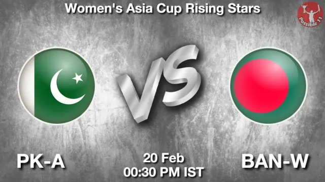 PK-A-W vs BAN-A-W Match Previews and Cricket Tips