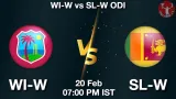 WI-W vs SL-W Dream11 Prediction - <small>Fri, 20 Feb 07:00 PM IST</small>