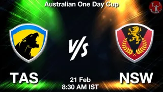 TAS vs NSW - Australia Domestic