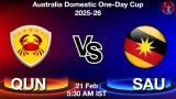 QUN vs SAU Dream11 Prediction, Preview & Updates - <small>Sat, 21 Feb 05:30 AM IST</small>