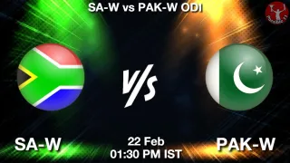 SA-W vs PAK-W - Pakistan Women