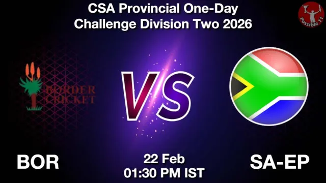 BOR vs SA-EP ड्रीम11 भविष्यवाणी, फैंटेसी क्रिकेट टीम - 22 फ़रवरी 2026