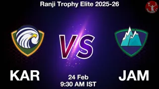 KAR vs JAM - Ranji Trophy