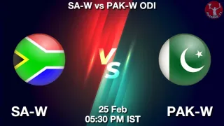 SA-W vs PAK-W - Pakistan tour