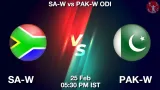 SA-W vs PAK-W Dream11 Prediction - <small>Wed, 25 Feb 05:30 PM IST</small>