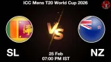 SL vs NZ Dream11 Prediction, Preview & Updates - <small>Wed, 25 Feb 07:00 PM IST</small>