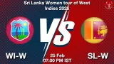 WI-W vs SL-W Dream11 Prediction - <small>Wed, 25 Feb 07:00 PM IST</small>