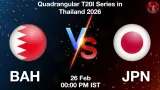 BAH vs JPN Dream11 Prediction, Preview & Updates - <small>Thu, 26 Feb 12:00 PM IST</small>
