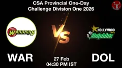 WAR vs DOL Match Preview, Picture