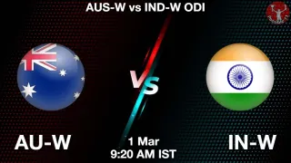 AU-W vs IN-W - India Women
