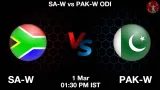 SA-W vs PAK-W Dream11 Prediction - <small>Sun, 01 Mar 01:30 PM IST</small>