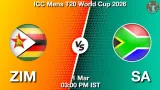 ZIM vs SA Dream11 Prediction, Preview & Updates - <small>Sun, 01 Mar 03:00 PM IST</small>