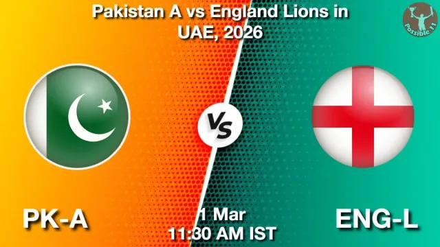 PK-A vs ENG-L Match Previews and Cricket Tips