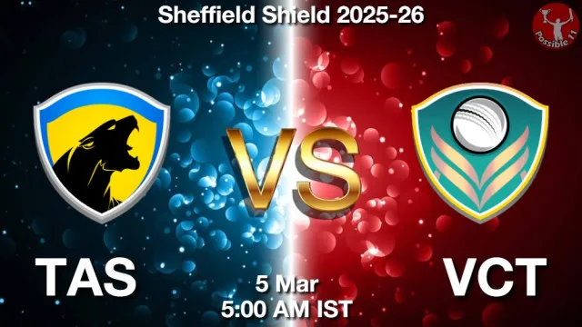 TAS vs VCT ड्रीम11 भविष्यवाणी, फैंटेसी क्रिकेट टीम - 05 मार्च 2026