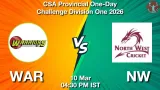 WAR vs NW Dream11 Prediction, Preview & Updates - <small>Tue, 10 Mar 04:30 PM IST</small>