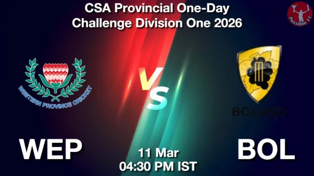 WEP vs BOL ड्रीम11 भविष्यवाणी, फैंटेसी क्रिकेट टीम - 11 मार्च 2026