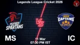MS vs IC Dream11 Prediction, Preview & Updates - <small>Wed, 11 Mar 07:30 PM IST</small>