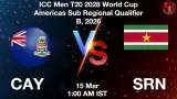 CAY vs SRN Dream11 Prediction, Preview & Updates - <small>Sun, 15 Mar 01:00 AM IST</small>