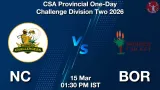 NC vs BOR Dream11 Prediction, Preview & Updates - <small>Sun, 15 Mar 01:30 PM IST</small>