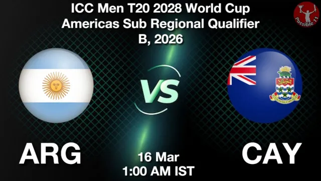 ARG vs CAY Match Previews and Cricket Tips