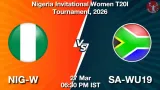 NIG-W vs SA-WU19 Dream11 Prediction - <small>Fri, 27 Mar 06:30 PM IST</small>