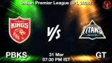 PBKS vs GT Dream11 Prediction, Preview & Updates - <small>Tue, 31 Mar 07:30 PM IST</small>