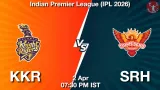 KKR vs SRH Dream11 Prediction, Preview & Updates - <small>Thu, 02 Apr 07:30 PM IST</small>
