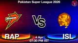 RAP vs ISL Dream11 Prediction, Preview & Updates - <small>Sat, 04 Apr 08:00 PM IST</small>