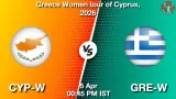 CYP-W vs GRE-W Dream11 Prediction - <small>Sun, 05 Apr 12:45 PM IST</small>