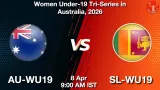 AU-WU19 vs SL-WU19 Dream11 Prediction - <small>Wed, 08 Apr 09:00 AM IST</small>