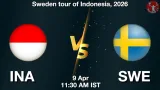 INA vs SWE Dream11 Prediction, Preview & Updates - <small>Thu, 09 Apr 11:30 AM IST</small>