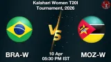 BRA-W vs MOZ-W Dream11 Prediction - <small>Fri, 10 Apr 05:30 PM IST</small>