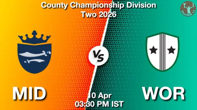 MID vs WOR Match Previews and Cricket Tips