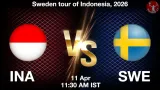 INA vs SWE Dream11 Prediction, Preview & Updates - <small>Sat, 11 Apr 11:30 AM IST</small>