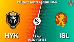 HYK vs ISL Match Preview, Picture