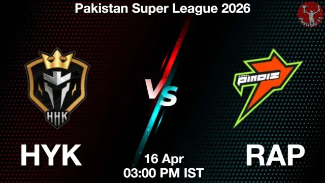 HYK vs RAP Match Previews and Cricket Tips