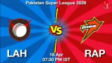 LAH vs RAP Dream11 Prediction, Preview & Updates - <small>Sat, 18 Apr 07:30 PM IST</small>
